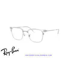Ray-Ban New ClubMaster Transparent On Silver  | Ray-Ban at Centro Óptico Alpedre