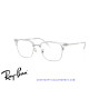 Ray-Ban New ClubMaster Transparent On Silver  | Ray-Ban at Centro Óptico Alpedre