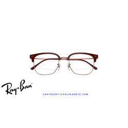 Ray-Ban New ClubMaster Bordeaux On Rose Gold  | Ray-Ban en Centro Óptico Alpedre