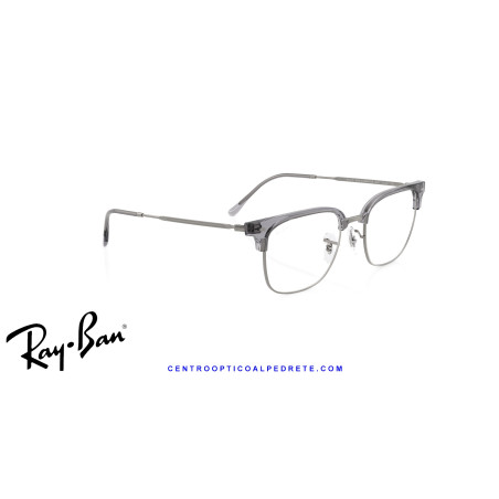 Ray-Ban New ClubMaster Grey On Gunmetal  | Ray-Ban at Centro Óptico Alpedrete