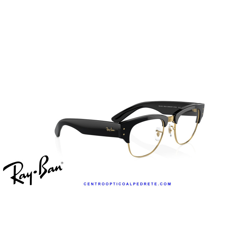Gafas de sol Ray-Ban Mega ClubMaster Black On Gold | Garantía europea 2 años