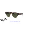 Ray-Ban Mega ClubMaster Tortoise On Gold Sunglasses with G-15 Green lenses