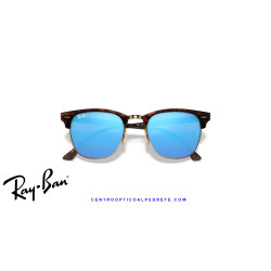 Gafas de sol Ray-Ban Clubmaster Havana On Gold | Blue Flash Originales
