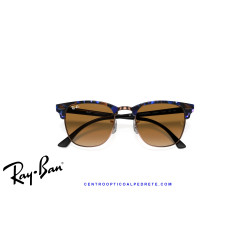 Gafas de sol Ray-Ban Clubmaster Brown & Blue | Light Brown Gradient Originales