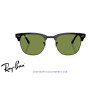 Gafas de sol Ray-Ban Clubmaster Matte Black On Black | Green Originales