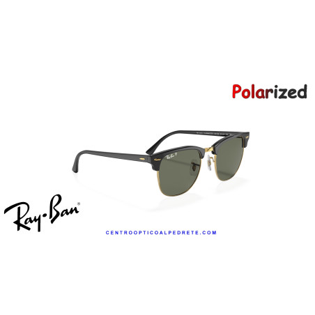 Gafas de sol Ray-Ban CLUBMASTER Black & Gold | Garantía europea 2 años