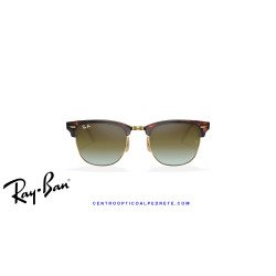 Gafas de sol Ray-Ban Clubmaster Red Havana | Green Gradient Flash Originales