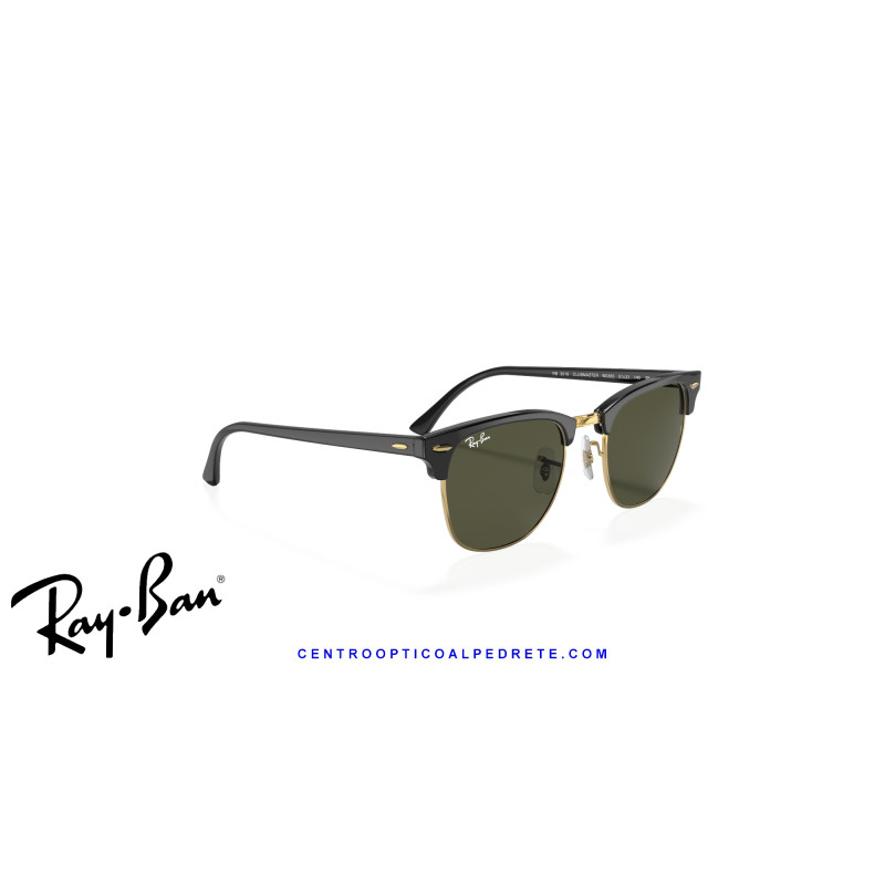 Gafas de sol Ray-Ban Clubmaster Black On Gold | G-15 | Distribuidor Oficial