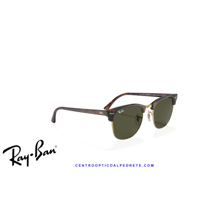 Gafas de sol Ray-Ban Clubmaster Tortoise On Gold | G-15 Green Originales