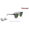 Gafas de sol Ray-Ban ClubMaster Metal Black con lentes G-15 Green Polarized