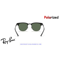 Gafas de sol Ray-Ban ClubMaster Metal Black con lentes G-15 Green Polarized