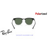 Gafas de sol Ray-Ban ClubMaster Metal Black con lentes G-15 Green Polarized