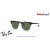 Gafas de sol Ray-Ban ClubMaster Metal Black con lentes G-15 Green Polarized