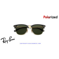 Ray-Ban ClubMaster Metal Black On Gold Sunglasses | Genuine Ray-Ban
