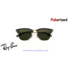 Ray-Ban ClubMaster Metal Black On Gold Sunglasses | Genuine Ray-Ban
