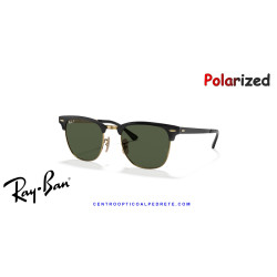 Ray-Ban ClubMaster Metal Black On Gold Sunglasses | Genuine Ray-Ban