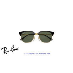 Gafas de sol Ray-Ban New ClubMaster Black On Gold | Centro Óptico Alpedrete