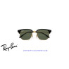 Gafas de sol Ray-Ban New ClubMaster Black On Gold | Centro Óptico Alpedrete