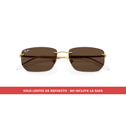 Lentes repuesto Marrón Oscuro RB3768 (001/73) | Centro Óptico Alpedrete