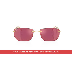 Lentes de repuesto violeta espejadas RB3768 (001/D0) | Centro Óptico Alpedrete