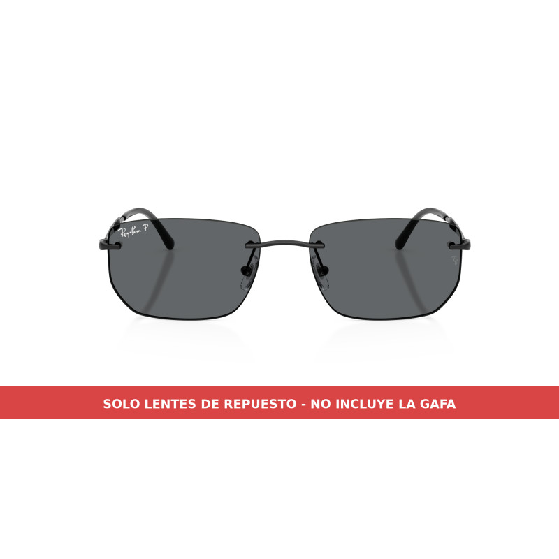 Lentes repuesto Gris Oscuro Polarizada RB3768 (002/81) | Centro Óptico Alpedrete