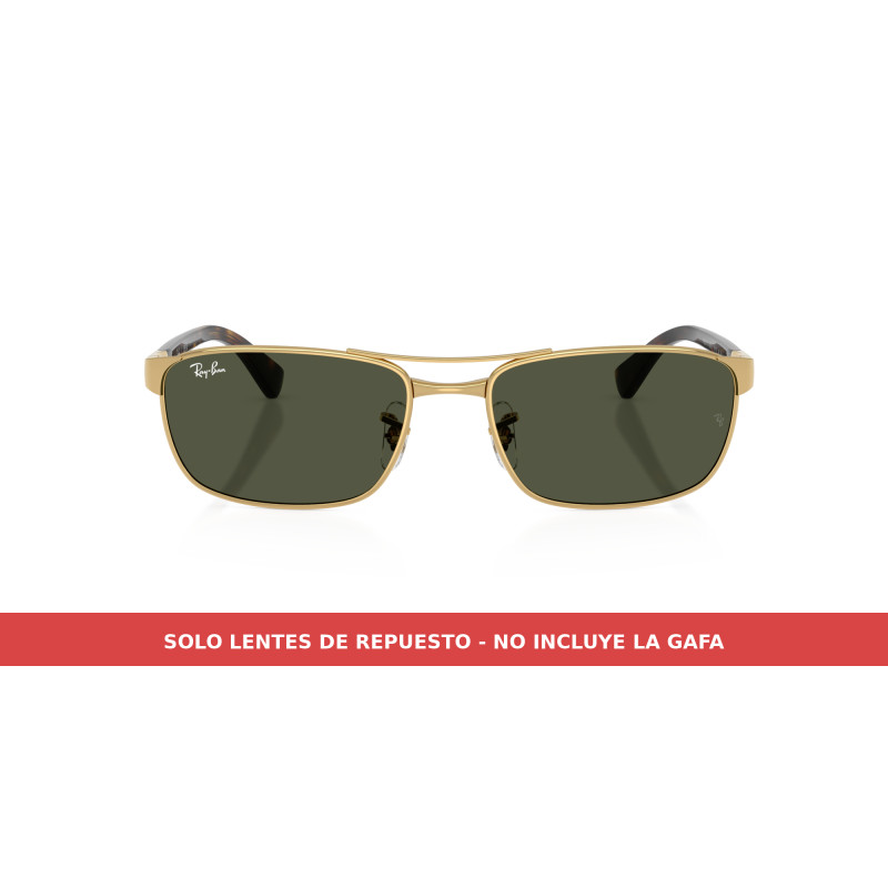 Pair of green Ray-Ban RB3778 lenses (001/31) | Centro Óptico Alpedrete