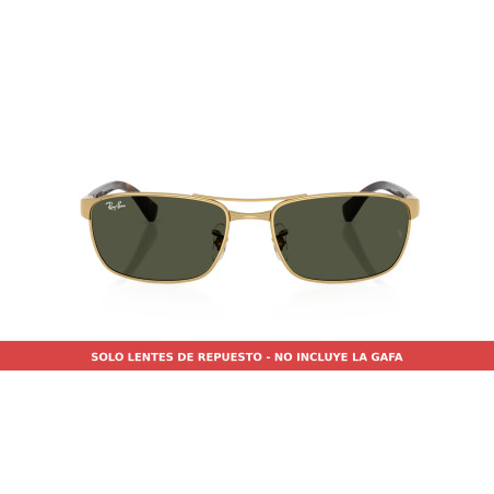 Pair of green Ray-Ban RB3778 lenses (001/31) | Centro Óptico Alpedrete