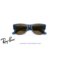 Ray-Ban Mega Wayfarer Transparent Blue | Ray-Ban at Centro Óptico Alpedr