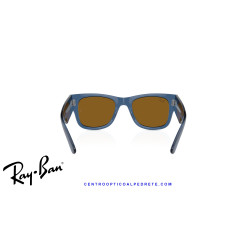 Ray-Ban Mega Wayfarer Transparent Blue | Ray-Ban at Centro Óptico Alpedr