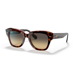 Ray-Ban State Street Havana on Transparent Pink | Centro Óptico Alpedrete