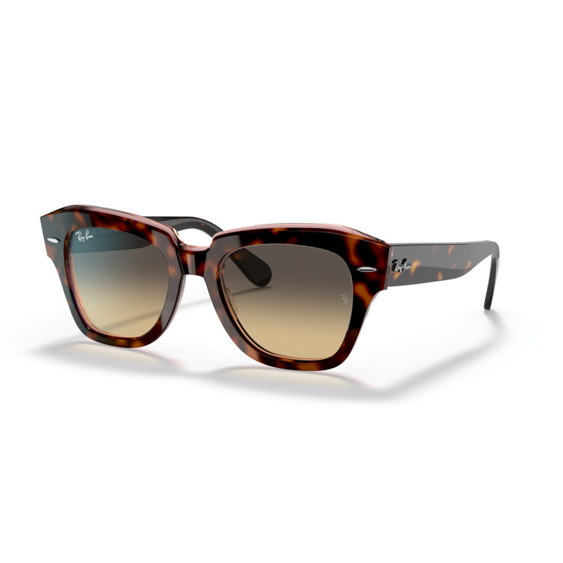 Ray-Ban State Street Havana on Transparent Pink | Centro Óptico Alpedrete
