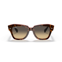 Ray-Ban State Street Havana on Transparent Pink | Centro Óptico Alpedrete