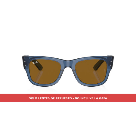 Brown replacement lenses for Mega Wayfarer RB0840S | Centro Óptico Alpedrete