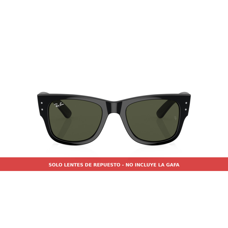 Green replacement lenses for Mega Wayfarer RB0840S | Centro Óptico Alpedrete