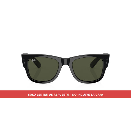 Green replacement lenses for Mega Wayfarer RB0840S | Centro Óptico Alpedrete