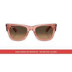Pareja de lentes marrón claro degradado RB0840S | Centro Óptico Alpedrete