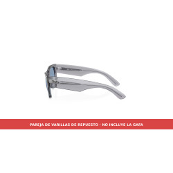 RB0840S 68463F Transparent Grey Replacement Temples | Centro Óptico Alpedrete