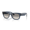 Ray-Ban Mega Wayfarer II Azul oscuro transparente | Centro Óptico Alpedrete