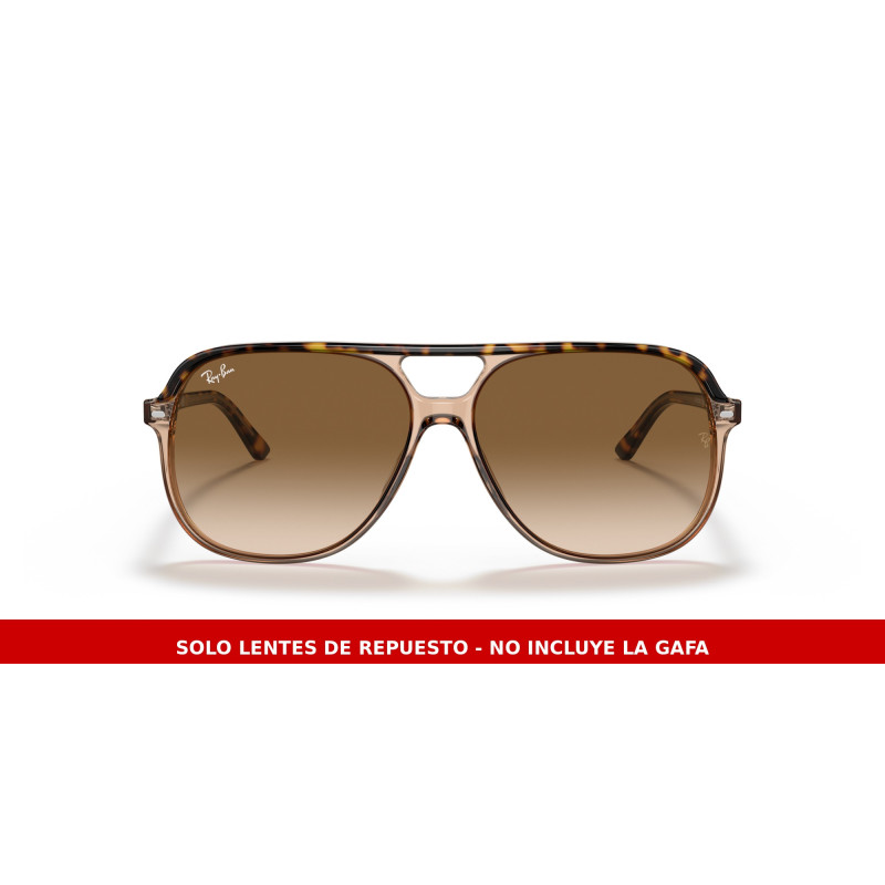 Replacement Light Brown Gradient lenses Ray-Ban Bill RB2198
