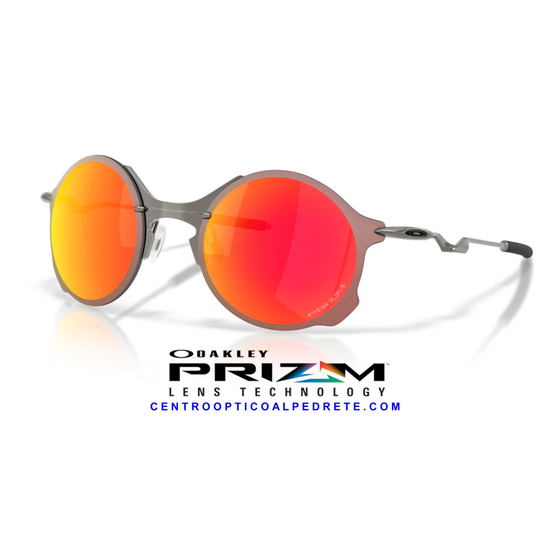 Oakley Tailend Ti Pewter Sunglasses with Prizm Ruby lenses | Genuine Oakley