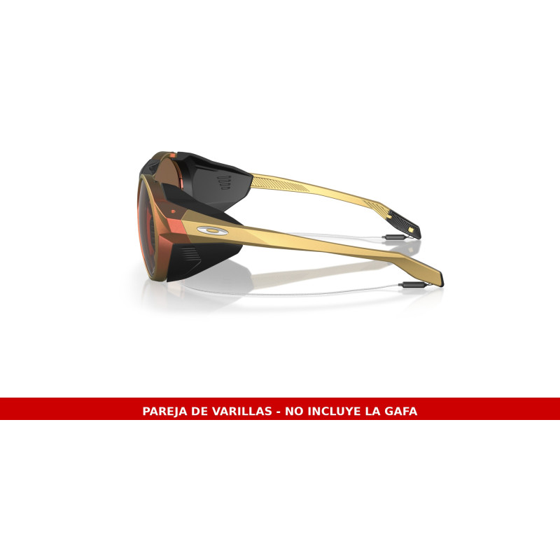 Varillas de repuesto Oakley Clifden Matte Red Gold Colorshift (OO9440-23V)