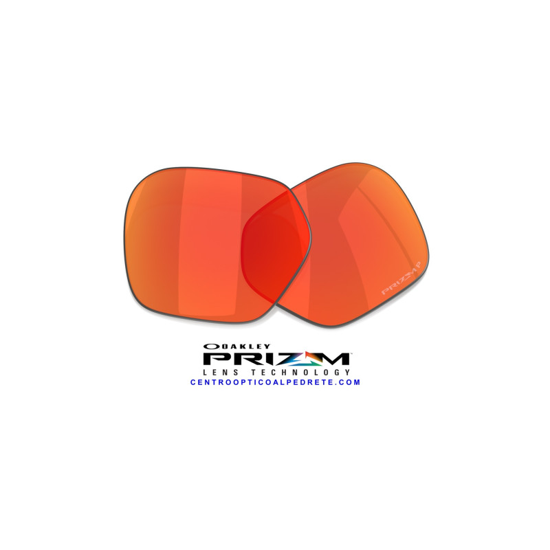 Lentes de repuesto Oakley HSTN SQ Prizm Ruby Polarized (OO9533-05/000007LS)