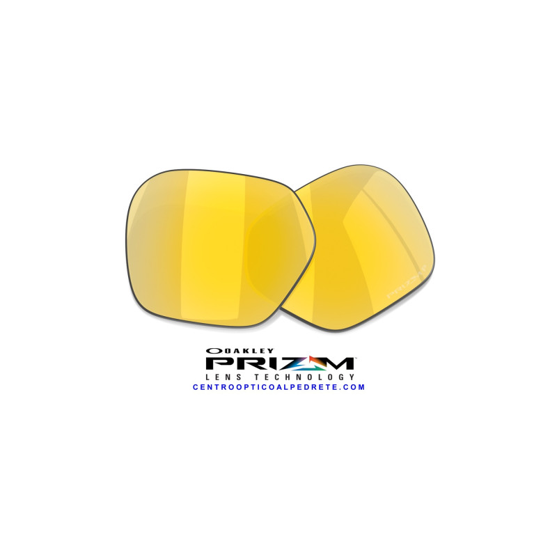Lentes de repuesto Oakley HSTN SQ Prizm 24k Polarized (OO9533-07/000009LS)