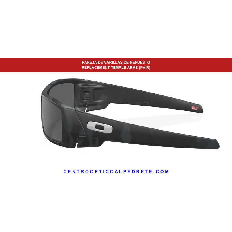 Pareja de varillas originales Oakley Gascan OO9014 901461 Matte b | Original