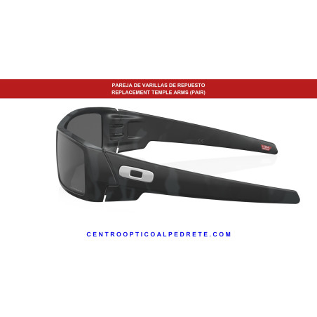 Pareja de varillas originales Oakley Gascan OO9014 901461 Matte b | Original