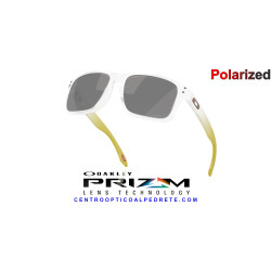 Oakley Holbrook Matte Clear | Prizm Black Polarized - Gafas de Sol Originales