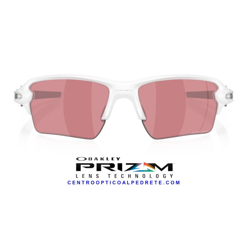 Oakley Flak 2.0 XL Matte White / Prizm Dark Golf (OO9188-K4) - Original Sunglasses