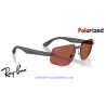 Gafas de sol Ray-Ban RB4475CH Gris Arena Rojas Polarized S | 100% Original