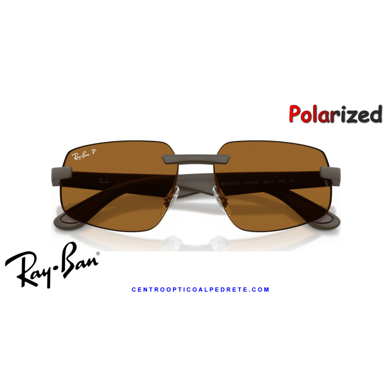 Ray-Ban RB4475CH Sand Brown Bronze Polarized S Sunglasses | 100% Original