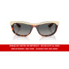 Lentes de repuesto Ray-Ban Balorama Street Neat RB2489 Gris Degradado